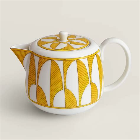 hermes teapot|authentic hermes plates.